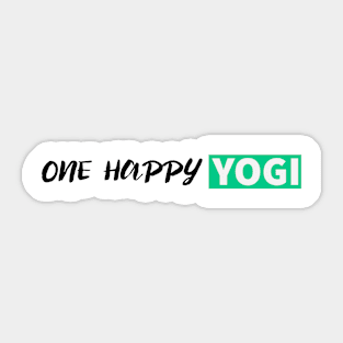 One Happy Yogi Sticker